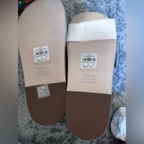 NWT FARM Rio Scarf Espadrilles Size: 8.5 New with box - Picture 2 of 11
